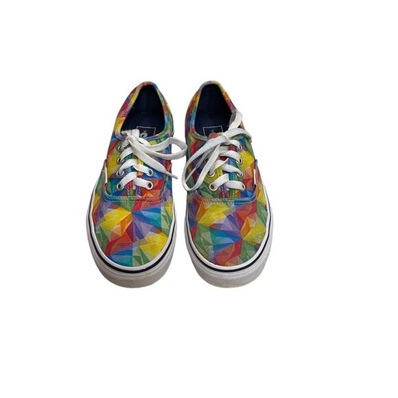 Vans Unisex Classic Geometric Multicolor Shoes Sneakers Size M 5.5 / W 7 - Picture 3 of 8